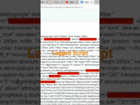 Lagged Script With High CPC