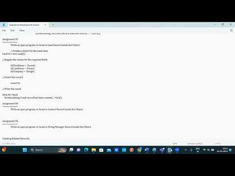 Salesforce Apex Programming - Part 2