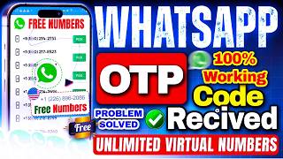 Fake WhatsApp Number 2025 | Get Free Unlimited Virtual Number For Whatsapp, Telegram OTP Code