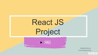 React JS project for beginners