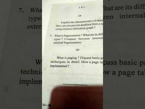 Bsc computer science (Operating System) previous year question, berhampur university #Bsc-cs #os