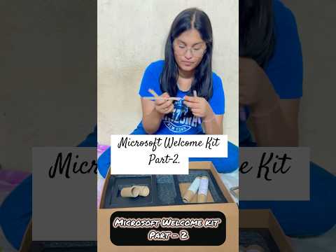 Microsoft Welcome Kit #telugu #microsoft #softwareengineer #youtubeshorts #telugushorts #shorts