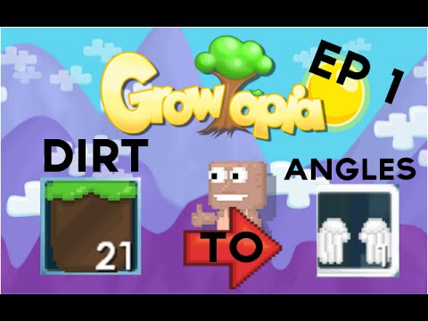 Growtopia | Dirt to angels [EP1] | Getting my first world lock + Got scammed.
