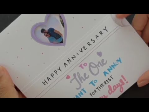 Anniversary card by hand simply...!