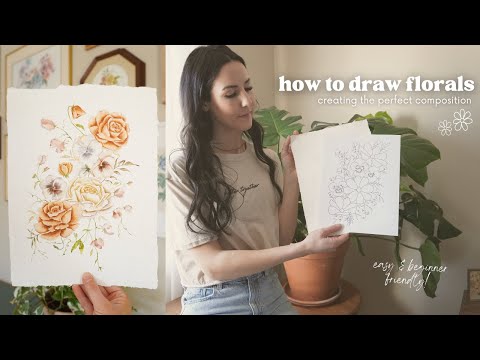 tips for creating the perfect floral composition | START changing your sketches NOW!