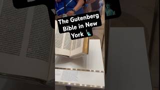 The Gutenberg Bible in NYC 🗽 #newyorkpubliclibrary #travel