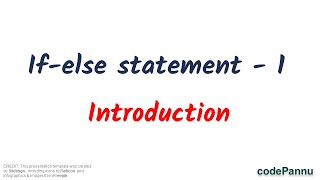 L1 - Wk 6 - V1 - If statement | What is an 'If statement' | Python for students
