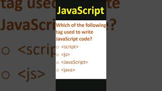 JavaScript MCQ #youtubeshorts #viral #shorts #short