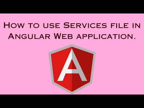 Services file in Angular.