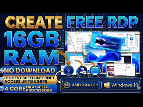 How To Create Free RDP/VPS In Mobile | Lifetime Free RDP/VPS | 100% SAFE AND SECURE | High Speed 