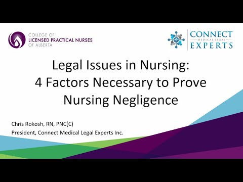 Four Factors Necessary to Prove Nursing Negligence | Legal Issues in Nursing Pt.3