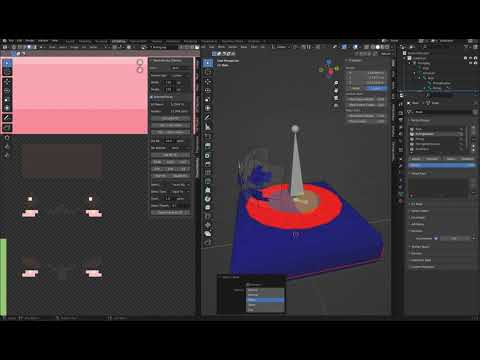 Poring: Model + Pixel Texturing + Rigging + Animation