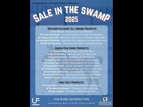 2025 Sale in the Swamp: Lot 1 - UF Im Four It