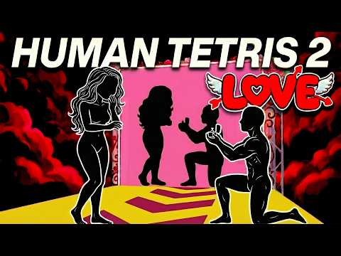 Couple's Fitness Game | Human Tetris LOVE Edition | Immersive Interactive Challenge | Full #6