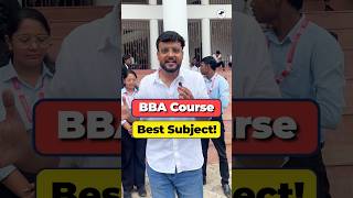 🤩Best Subject in BBA Course 📚Honest Answers by SAGE BBA Students! #Shorts #BBA #BBACourse