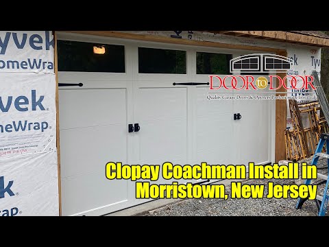 Clopay Coachman Garage Door Install in Morristown New Jersey
