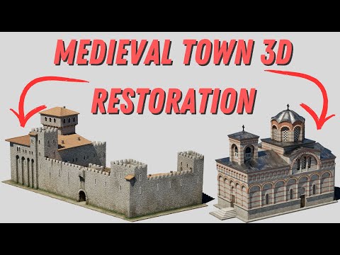 3D Restoration of the Medieval town of Cherven (Bulgaria)
