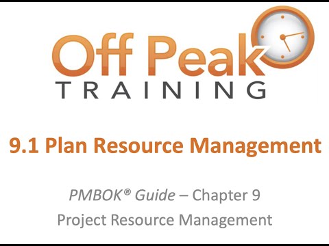 9.1 - Plan Resource Management