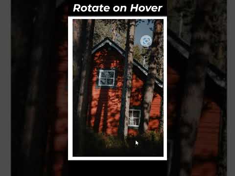 How to create a Rotate Effect on hover using HTML and CSS only #shorts