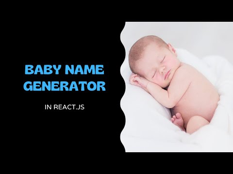 Baby Name Generator    Part 1