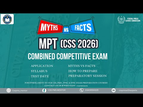 CSS 2026 | MPT | How to Prepare | Myths vs Facts