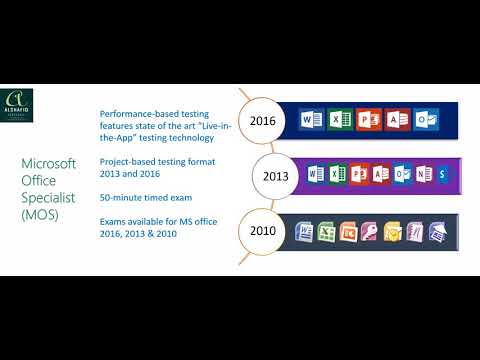 Microsoft Office & Office Specialist Training & Certification by Alshafiq