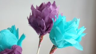 Tissue Paper Flower Tutorial - How To Make Tissue Paper Flowers