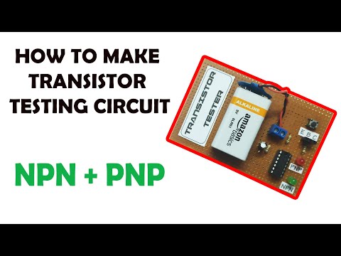 HOW TO MAKE TRANSISTOR TESTING CIRCUIT