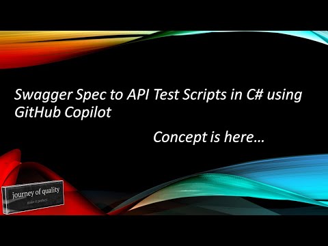 Swagger Spec to API Test Scripts in C# using GitHub Copilot