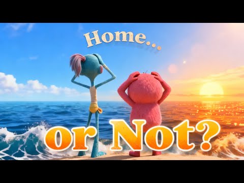 Can They Get Home?! 🌊 Funny 3D Cartoon for Kids