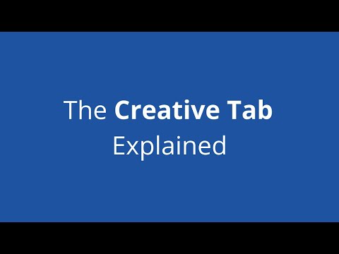 Creative Tab Tutorial