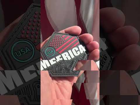 Happy Independence Day 🇺🇸 MERICA patch and sticker available at TredCred.com. Link in bio #merica