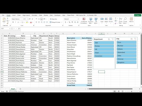 Excel Dashboard with Slicers | Interactive Filtering, Dynamic Charts & Reporting Full Excel Project