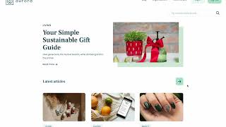 Aurora Sustainability - Milk Moon Studio - Webflow Site Portfolio