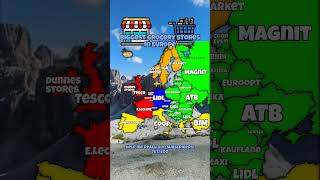 biggest grocery stores in Europe #europe #map #mapping #geography #geotube #geopolitics #geotuber