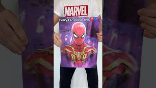 Every Marvel fan needs this 3D Lenticular Poster! 🤩 #superhero #spiderman #captainmarvel #posters