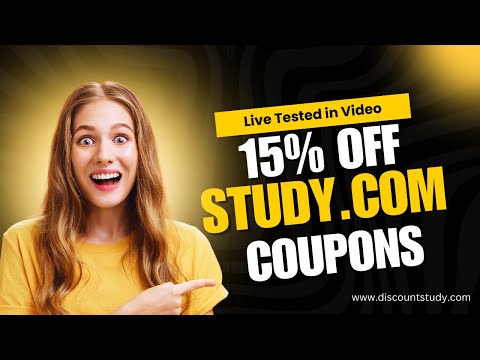 Study.com Coupon Code: 15% Off First Month Subscription By DiscountStudy.com