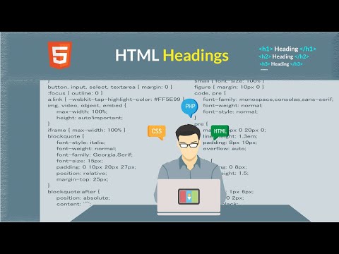 HTML Headings H1 to H6  - HTML tutorial for beginner