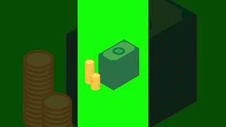 Money Dollars coin green screen #greenscreen #dollar #money #chromakey