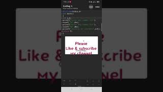 c-program code "output when using int" and  "output when int replace by float" #shorts