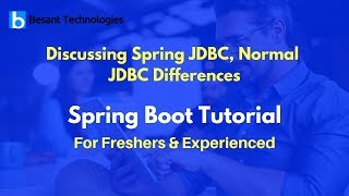 Discussing Spring JDBC, Normal JDBC Differences | Spring Boot Tutorial For Beginners