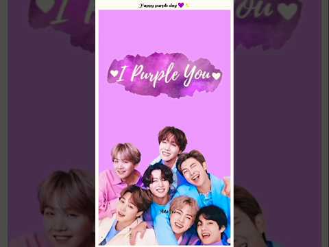 Happy purple day..!💜✨ #purpleday #bts #btsarmy #v #rm #jk #jin #jimin #jhope #suga #btsshorts #kpop