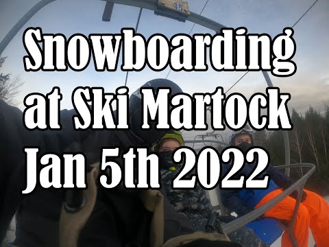 Snowboarding at Ski Martock Jan 5th 2022