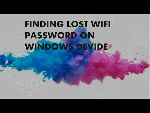 How to Find lost WiFi Password  on Windows Device #password #wifi