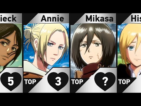 34 Most Beautiful Girls in Attack on Titan