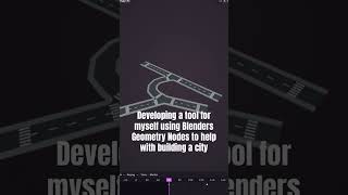 Road Geo Nodes Tool #geometrynode #blender