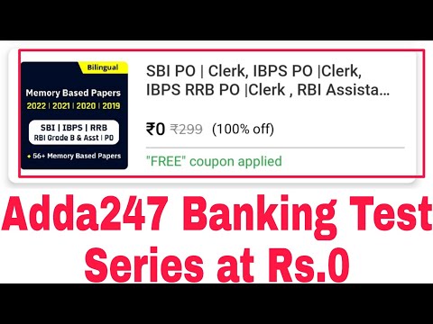 Adda Banking Test Series at Rs.0 | Free Adda Banking Mock Test | #adda247#mocktest