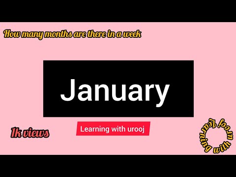 Months Name/ Name of twelve months/ Learning with urooj