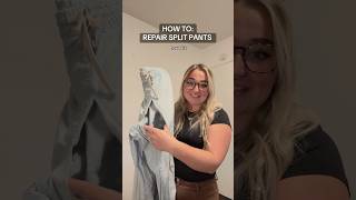 DIY Jean repair 🧵🪡 #sewing #clothingrepair #sewingtutorial #seamstress #sewinginspiration