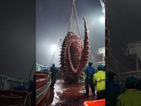 Giant Sea Monsters Caught by Fishermen! 🐙🎣#GiantSeaCreatures #FishingDiscoveries #OceanMysteries